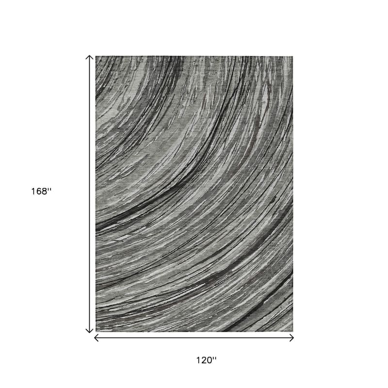 HomeRoots Abstract Transitional Rectangle Outdoor Rug