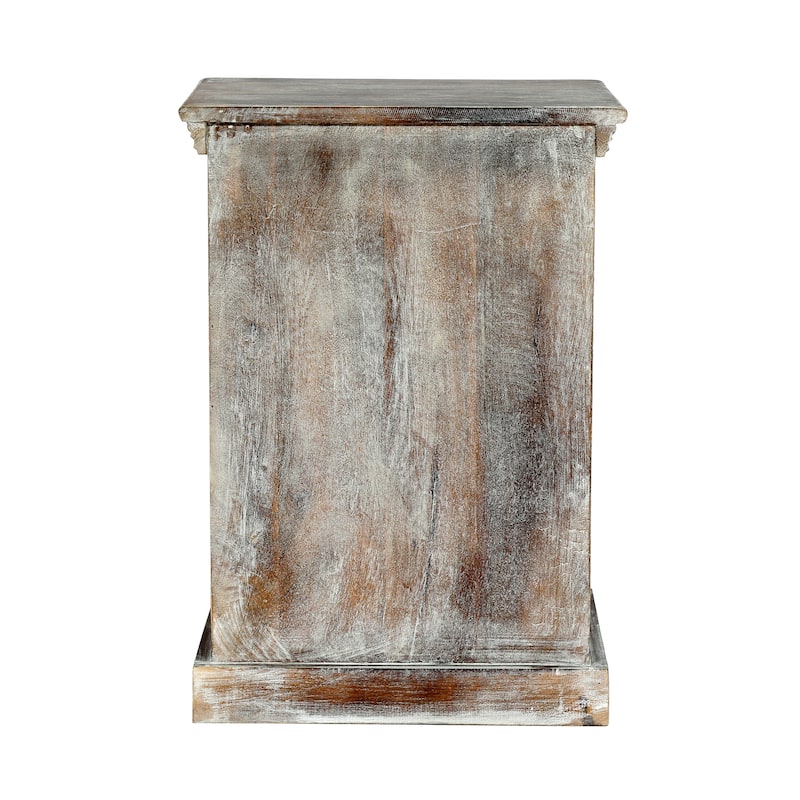 Tijeras Distressed Mango Wood Nightstand by Christopher Knight Home