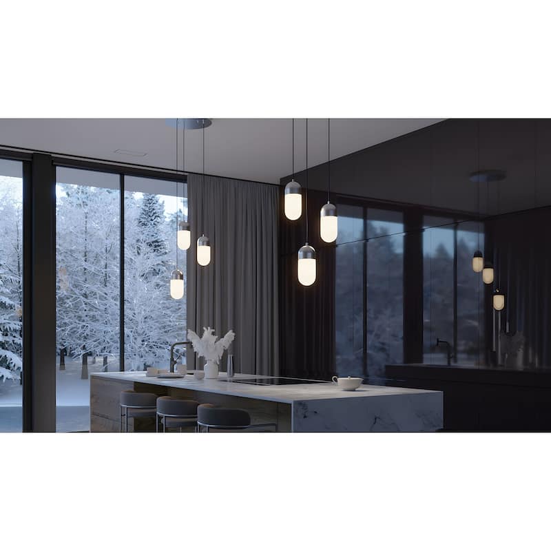AFX IRVP05LAJUDRND3 Irvine 18" Wide LED Multi Light Pendant