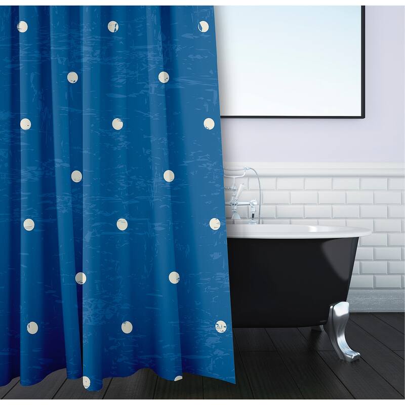 Dorothy Dot Geometric Print Shower Curtain