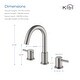 preview thumbnail 18 of 30, Circular 8-inch Widespread Basin Faucet