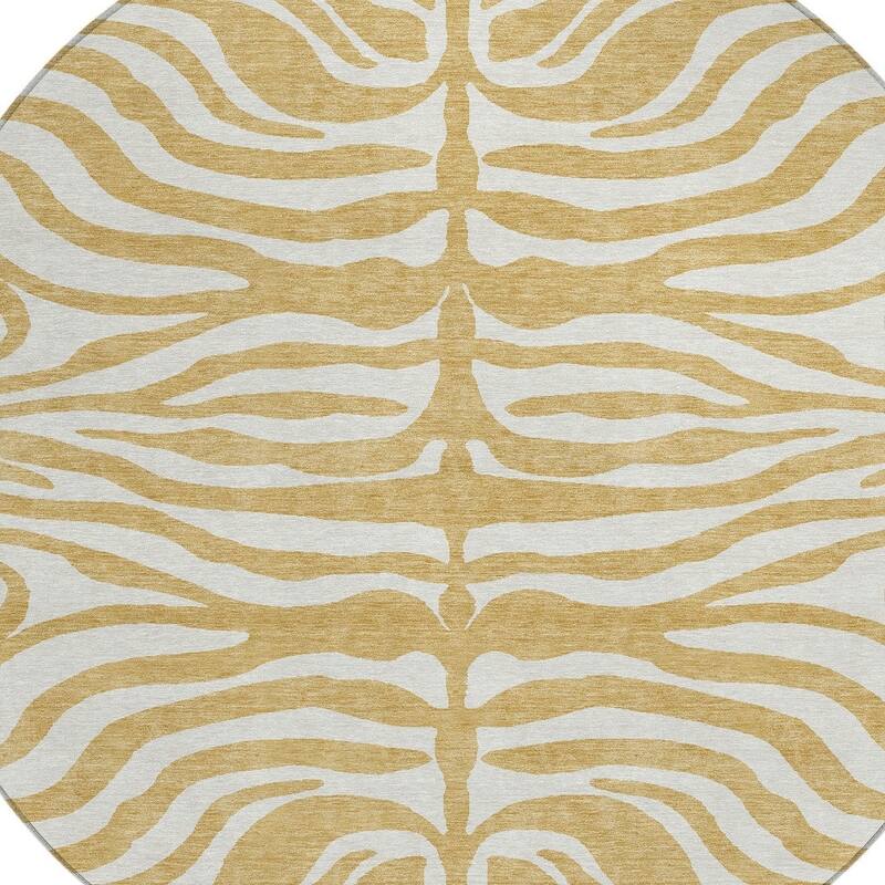 HomeRoots Animal Print Transitional Rectangle Outdoor Rug