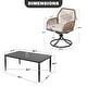 preview thumbnail 43 of 71, Nuu Garden Rattan Metal Patio Dining Set with Umbrella Hole, Zippered Cushions