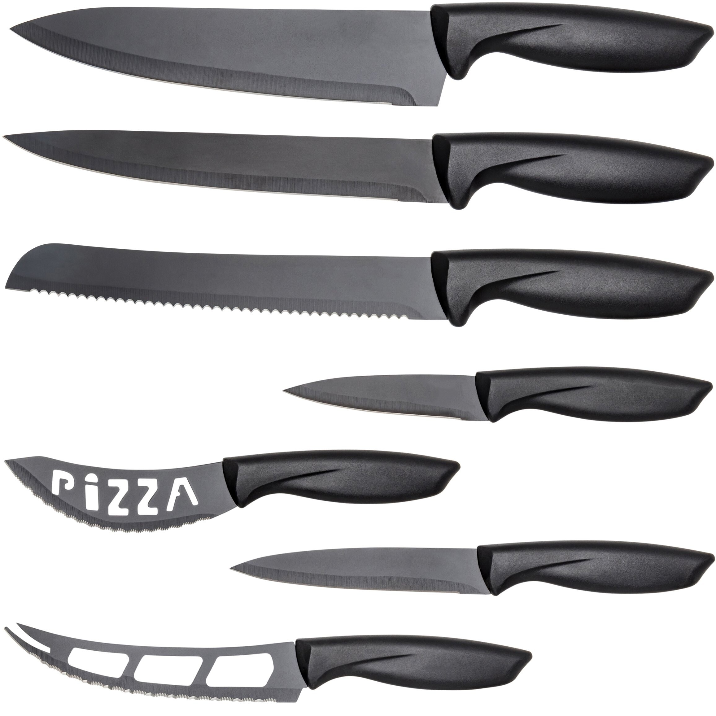 Stainless Steel Multi Use Kitchen Knife Set Set Of 7 Quick Shipping Overstock 29030150