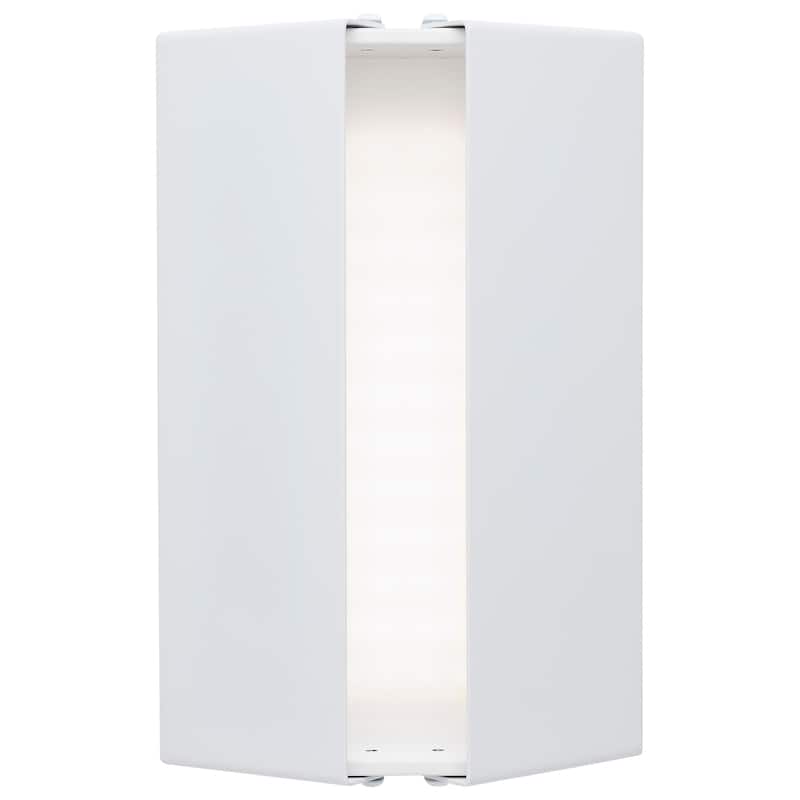 Peak LED Wall Sconce CCT Selectable Matte White Finish