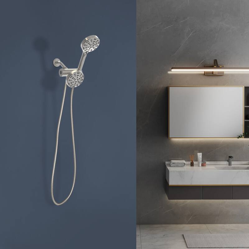 Topcraft Wall Mount Multi-Functional Dual Head Showerhead