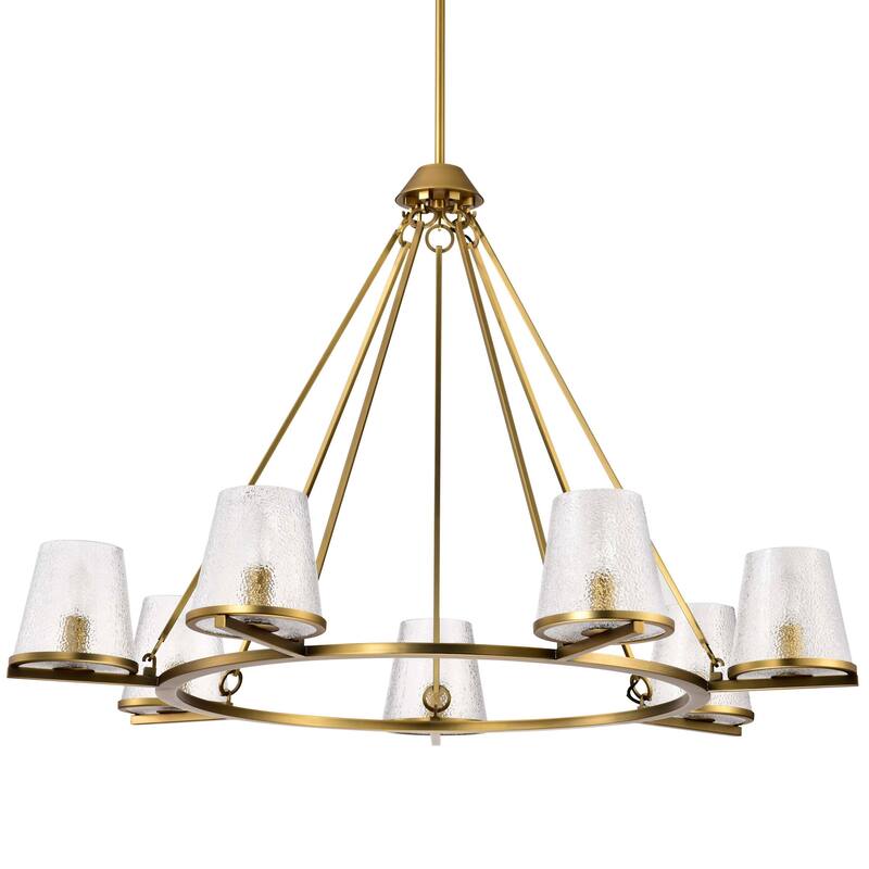 Nuvo Lighting 60/8259 Valentine 7 Light 40" Wide Ring Chandelier - Vintage Brass