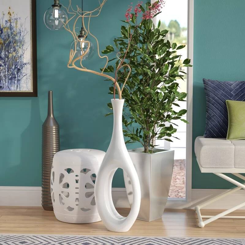 Trombone Modern Handmade Resin Vase