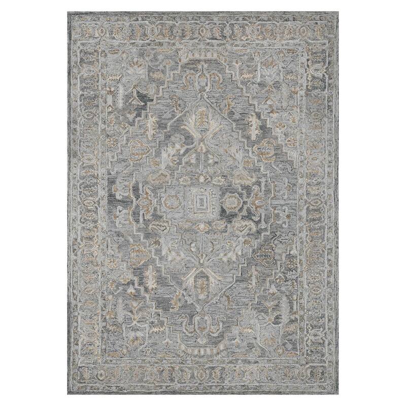 HomeRoots Oriental Transitional Rectangle Area Rug