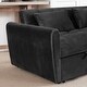 preview thumbnail 25 of 28, 64.96" Velvet Convertible Sofa Bed with Storage Pocket
