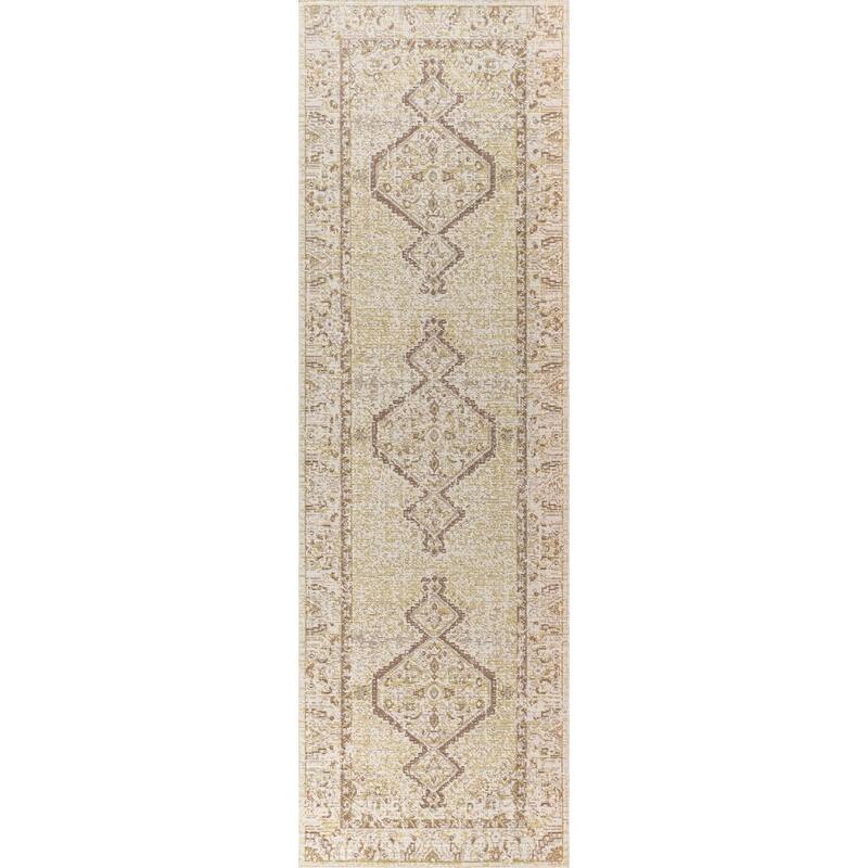 JONATHAN Y Petras Modern Tribal Medallion Area Rug