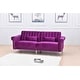 preview thumbnail 11 of 78, Legend Furniture Covertible Velvet Sofa Bed Sleeper