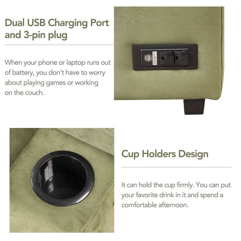 Sleeper Sofa Bed with Storage Ottoman, 2 in 1 Convertible Sectional Sofa Couch, Velvet 4-Seater Sofa with Cup Holder