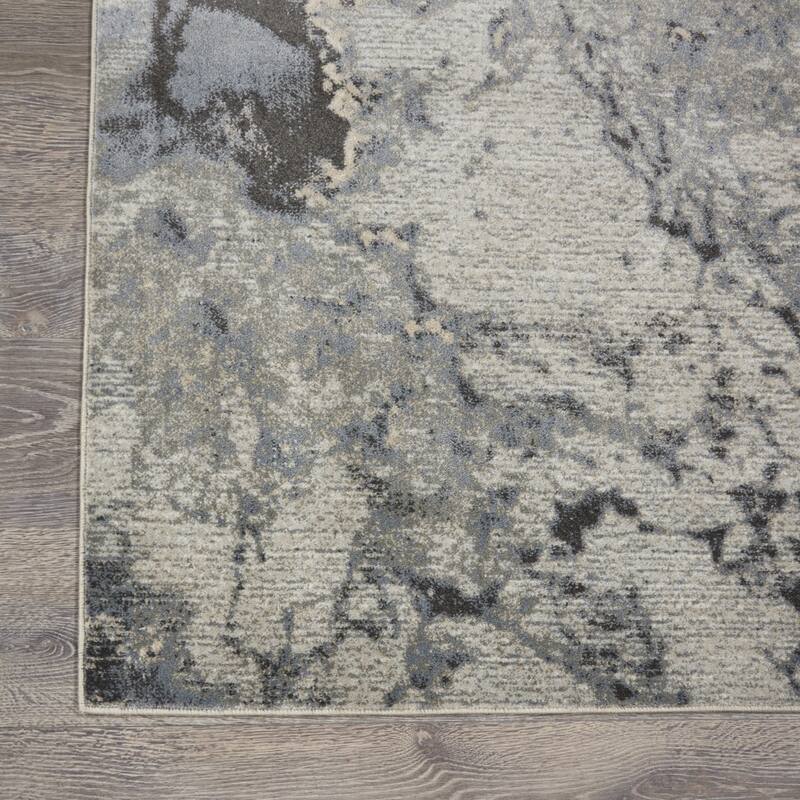 Cakux Power Loomed Abstract Modern Stain Resistant Area Rug By HomeRoots