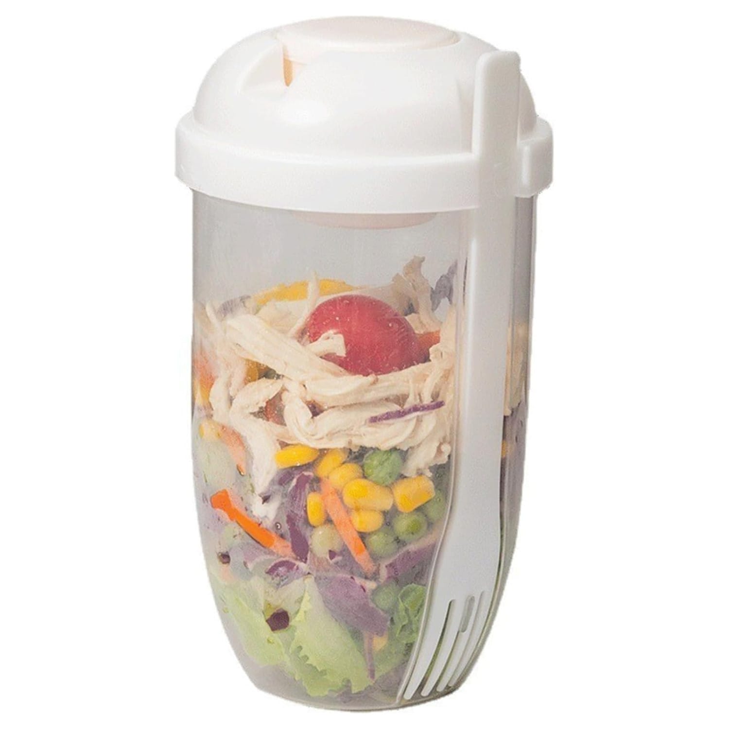 Keep Fit Salad Meal Shaker Cup with Fork