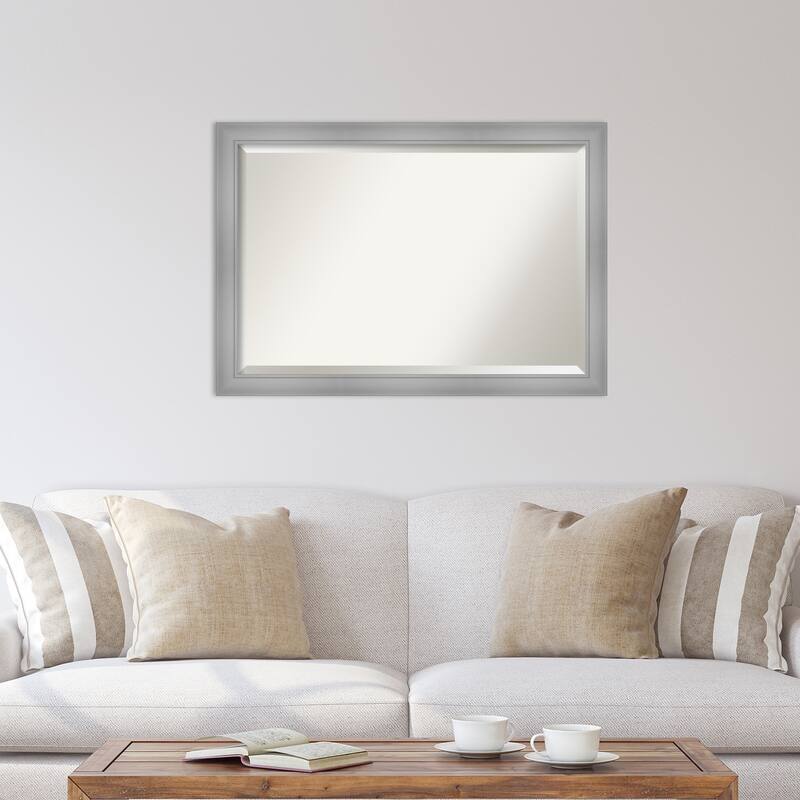 Beveled Wall Mirror - Flair Polished Nickel Frame