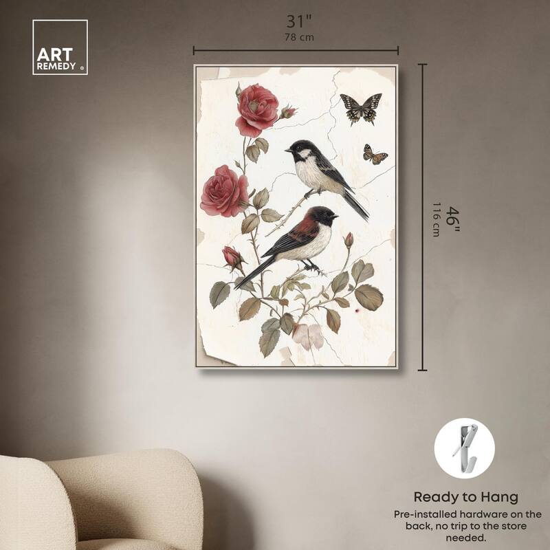 Birdsong and Bloom Canvas by Art Remedy