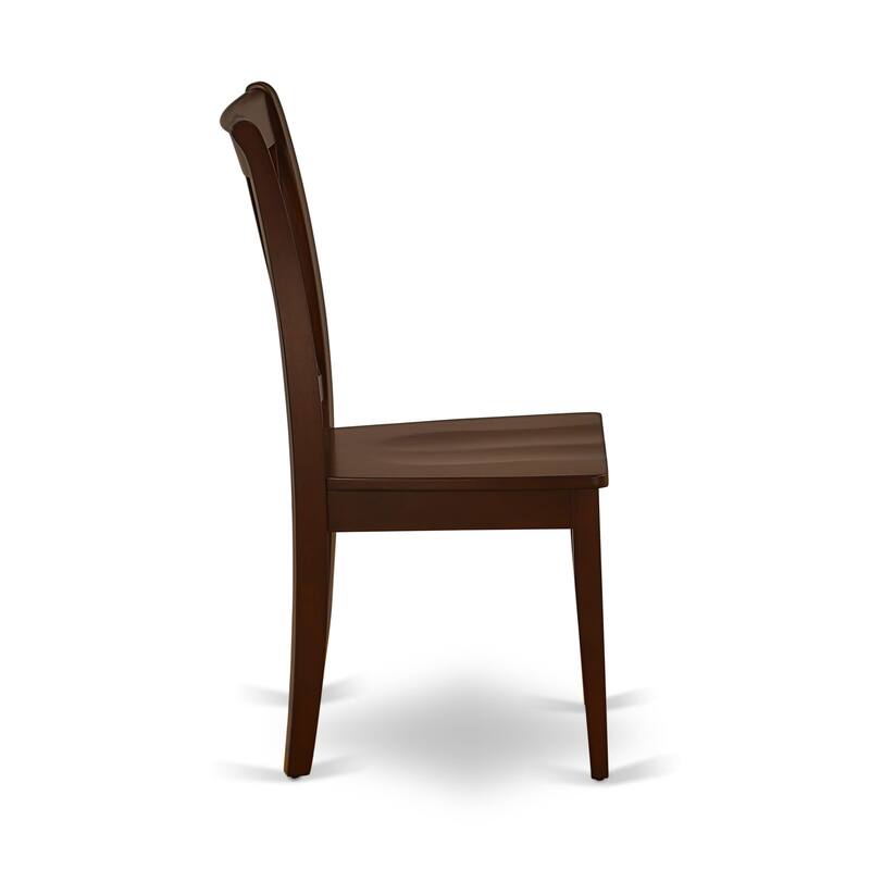 East West Furniture Kitchen Table Set - a Round Dining Table with Pedestal and Dining Chairs, Mahogany(Pieces Options)