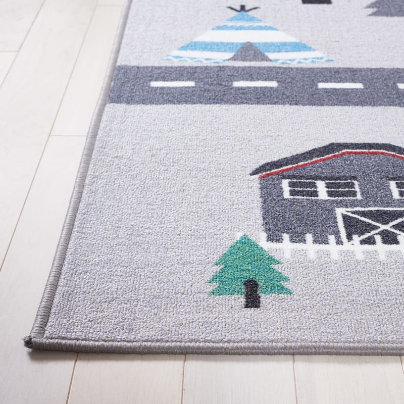 SAFAVIEH Kids Playhouse Machine Washable Slip Resistant Arendine Hopscotch Area Rug