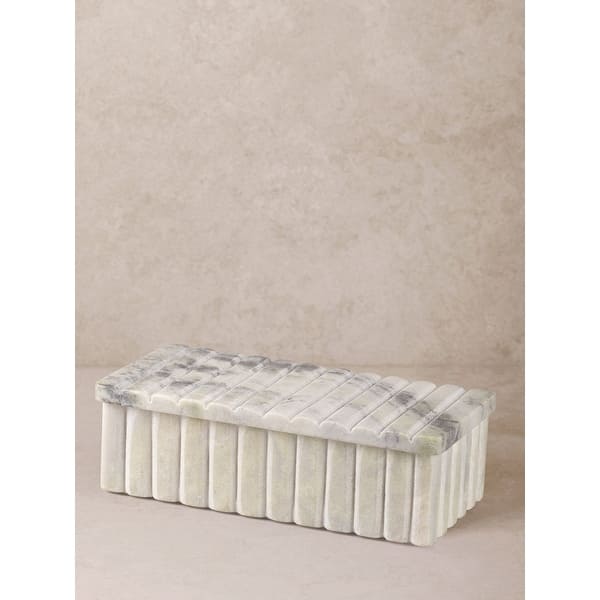 slide 2 of 3, Cuba Green Onyx Decorative Box - Large Large