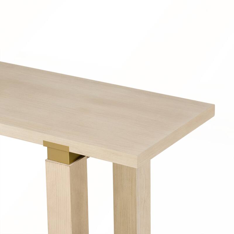 62.9in Modern Minimalist Solid Wood Console Table