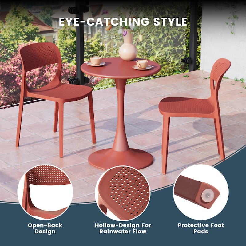 Frond and Form 4-Person Outdoor Round Dining Set