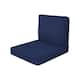 Haven Way Universal Outdoor Deep Seat Lounge Chair Cushion Set - 26x30 - Navy