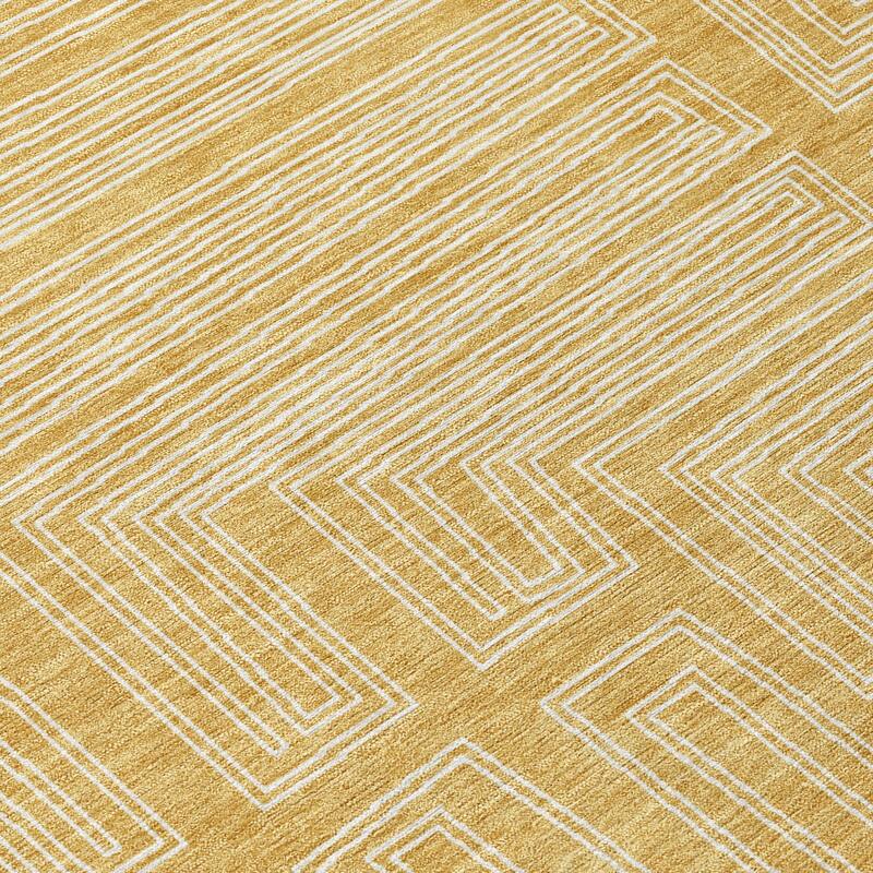 Machine Washable Indoor/ Outdoor Contemporary Stack Chantille Rug