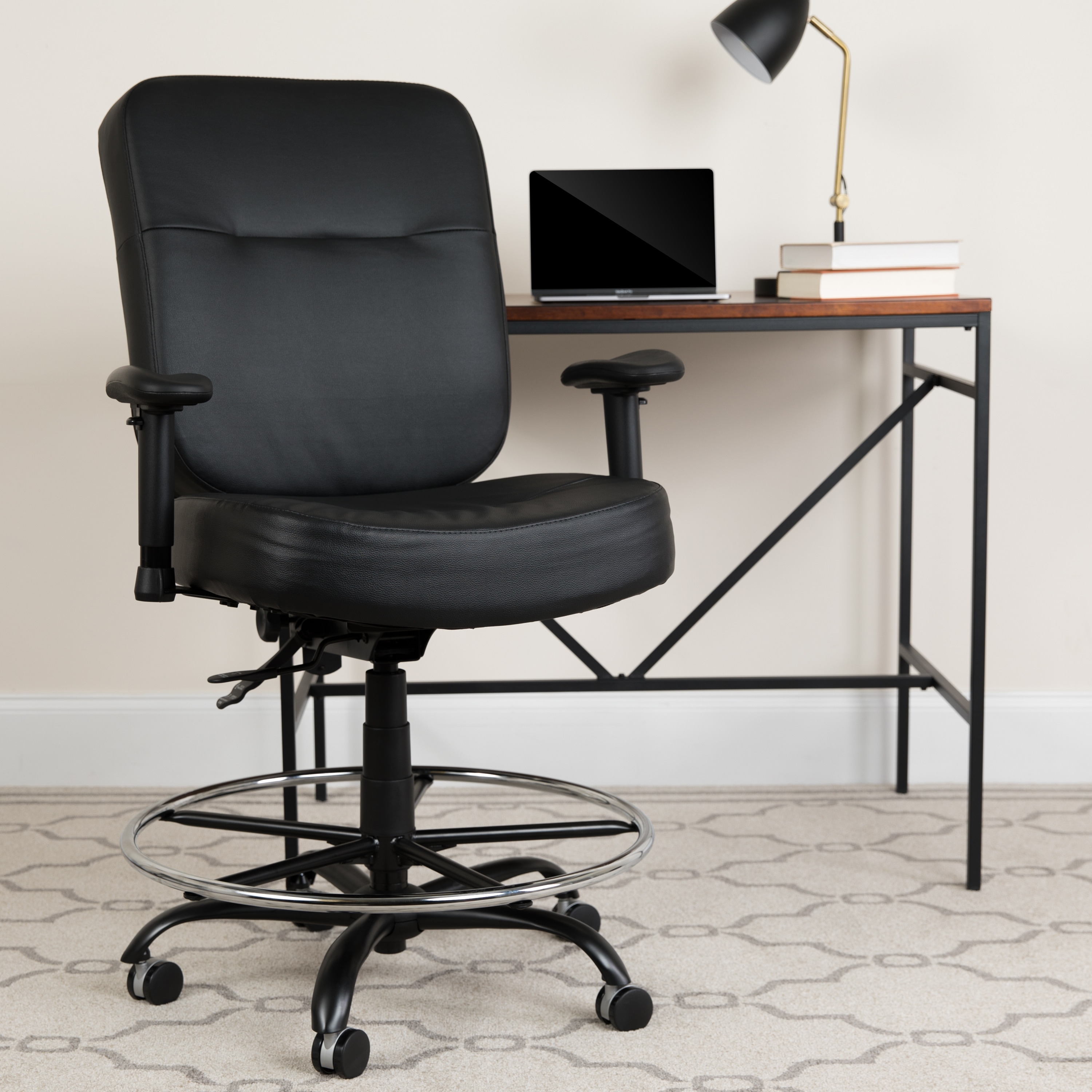 Big Tall 400 lb. Rated Ergonomic Drafting Chair On Sale Bed