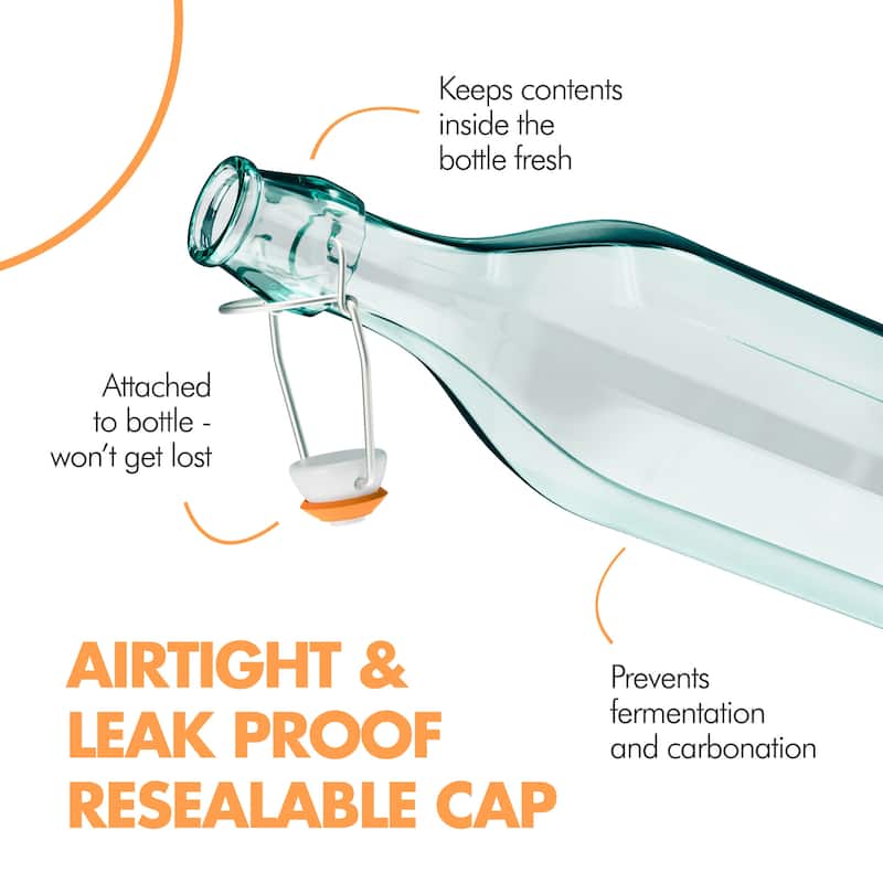 Amici Home Faceted Hermetic Glass Bottle