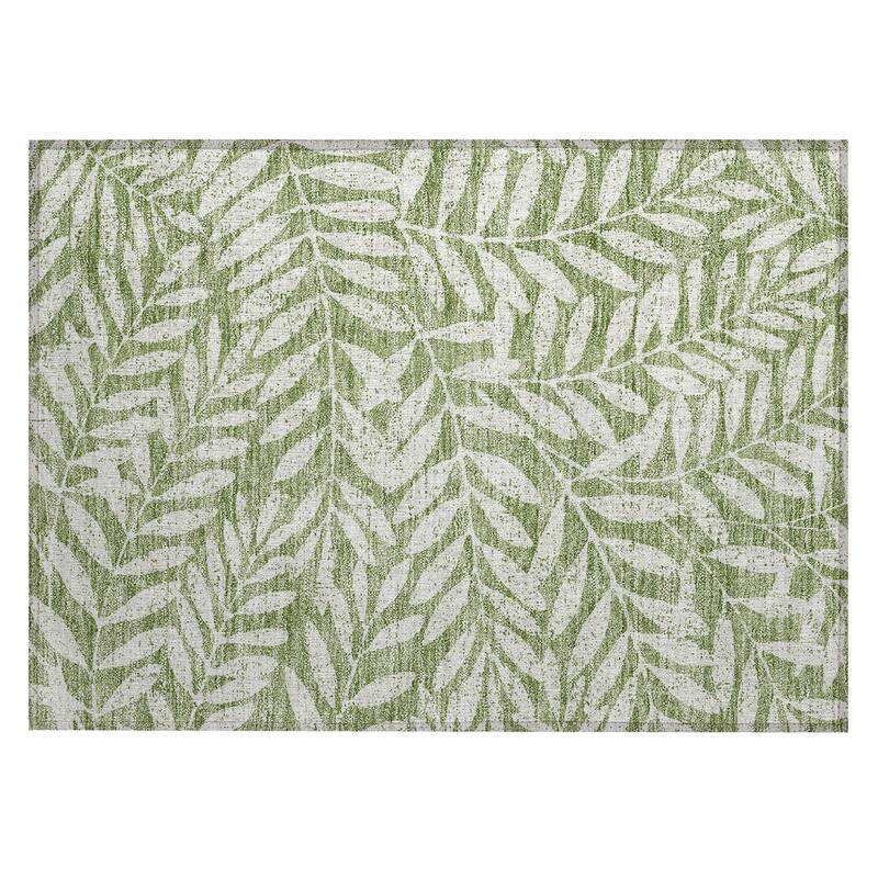 Machine Washable Indoor/ Outdoor Chantille Palm Rug