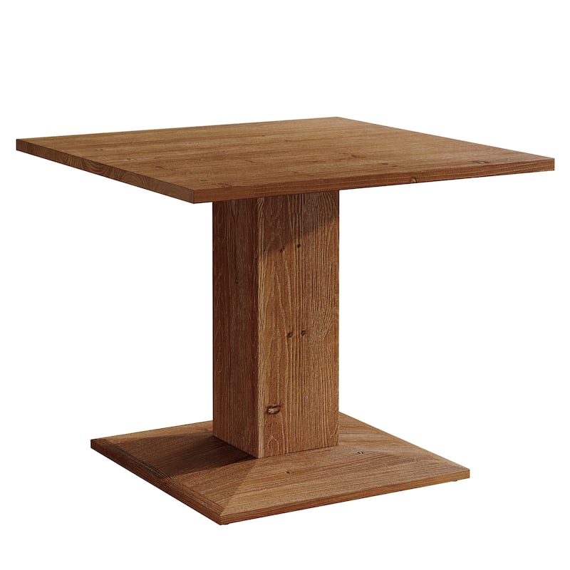 Solid Wood Square Dining Table, Small Kitchen Table for Dining Room, Living Room, Kitchen