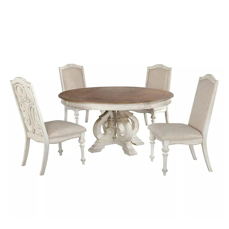 Dining Set in Antique White And Ivory