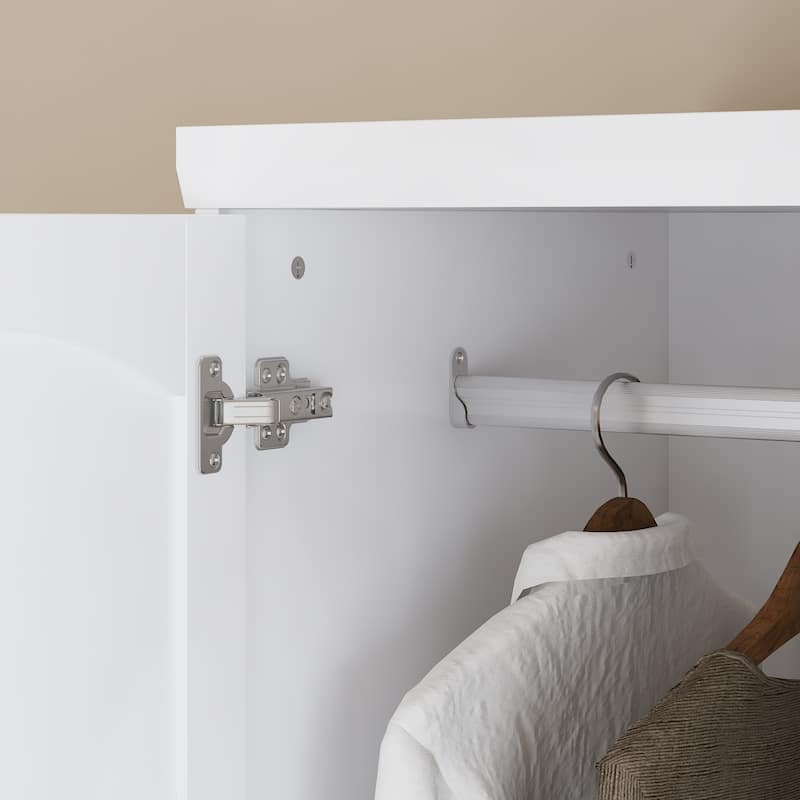Tranquil Vista Dual Wardrobe Classic Storage Modular Cloest Armoires