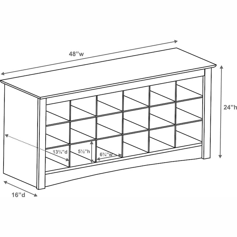 Copper Grove Arrowstone Espresso Shoe Storage Cubbie Bench