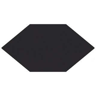 Merola Tile Textile Basic Kayak Black 7" x 13" Porcelain Floor and Wall Tile