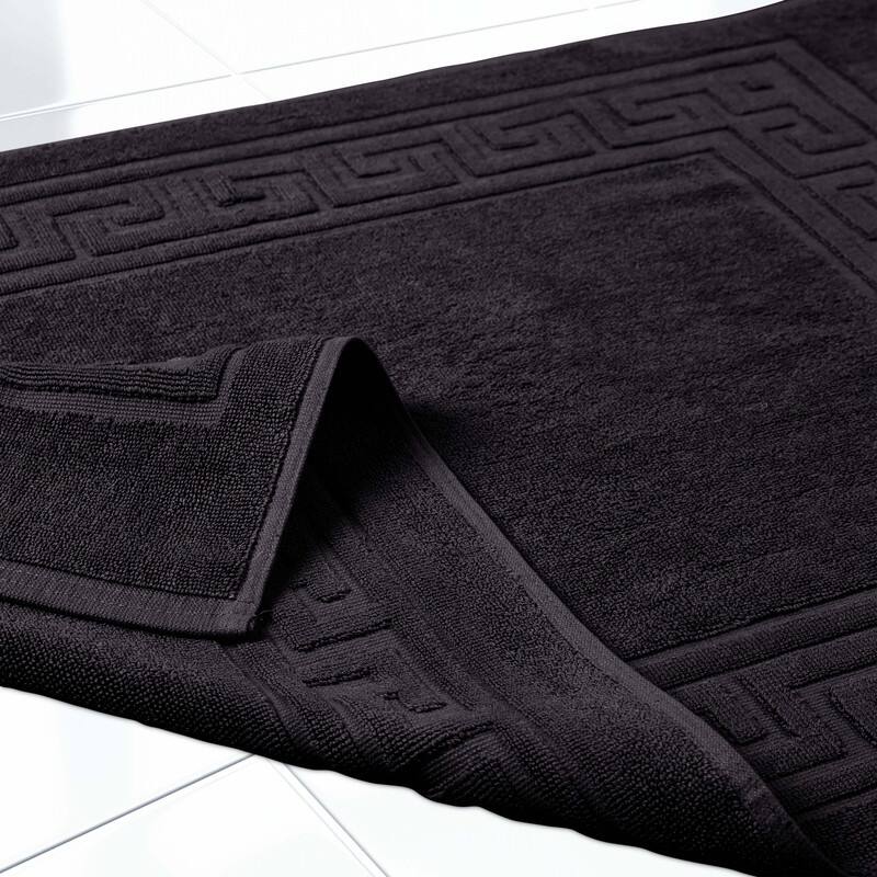 Blue Nile Mills 100% Cotton Thick Absorbent Washable Bath Mats Set of 2
