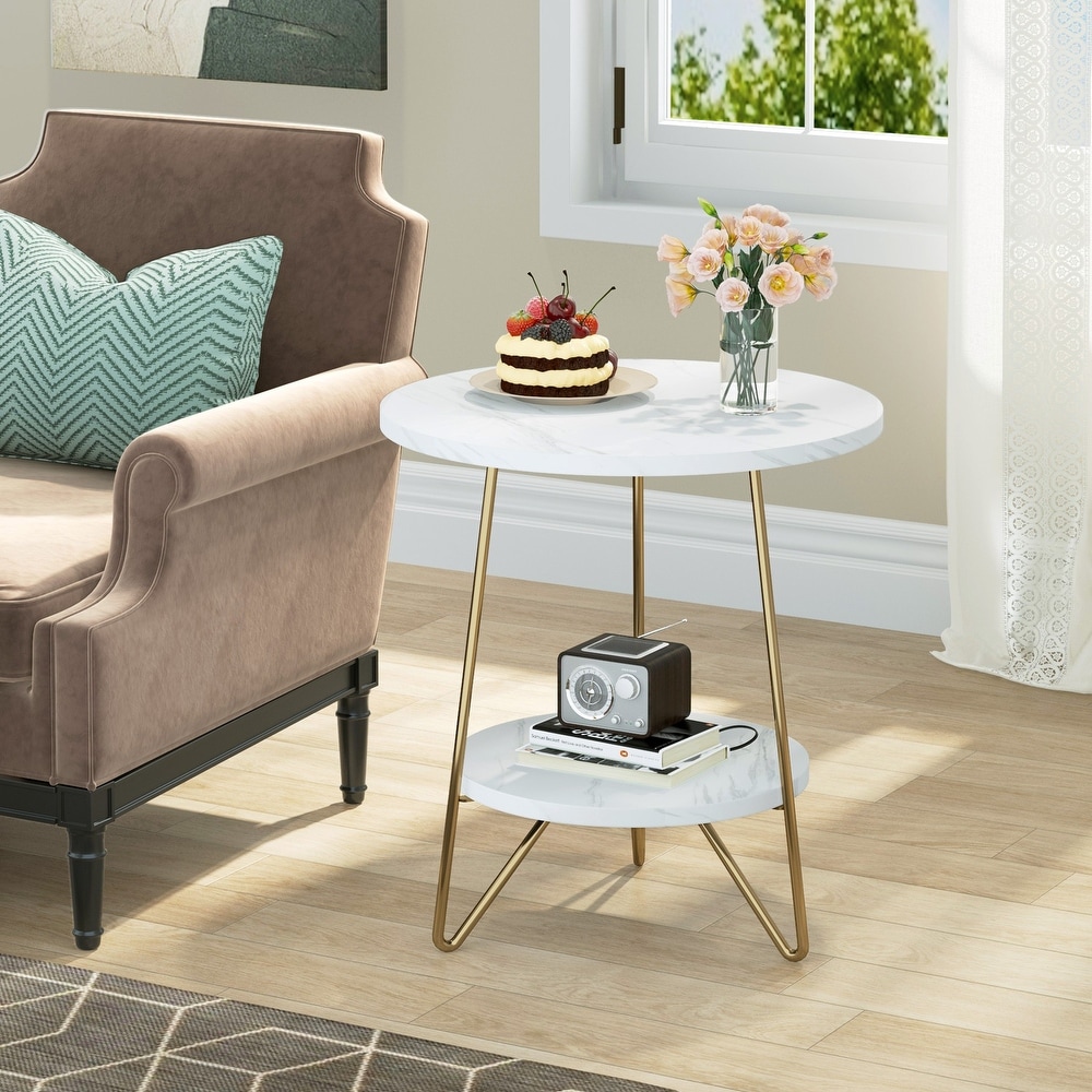 Side Table, Small End Table, Tall Nightstand for Living Room, Bedroom,  Office, Bathroom - On Sale - Bed Bath & Beyond - 37176769