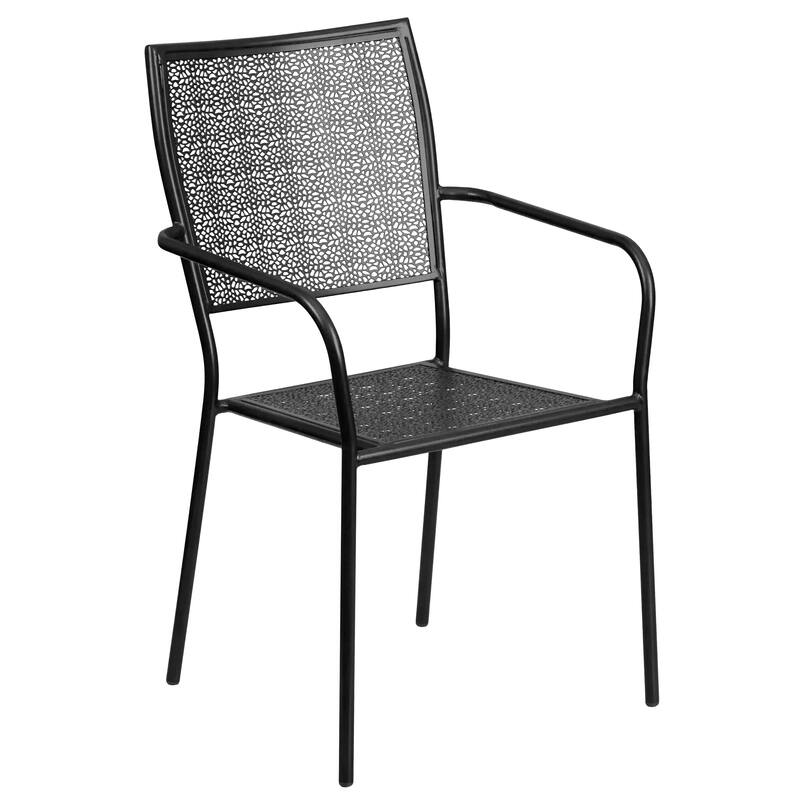 Steel 5-piece 35.25-inch Round Indoor-Outdoor Dining Set