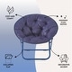 preview thumbnail 2 of 4, Urban Lifestyle Quilted Folding Saucer Chair