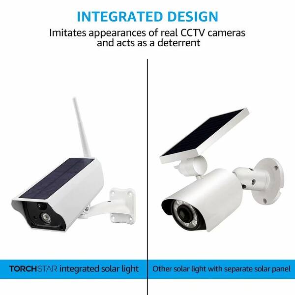 Solar Motion Sensor Light Fake Cctv Camera 2 Mode Overstock 28331370