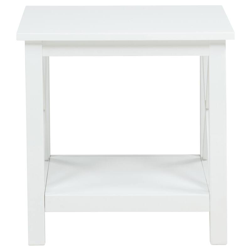 Skyview Rectangular Lift Top Coffee Table Set White