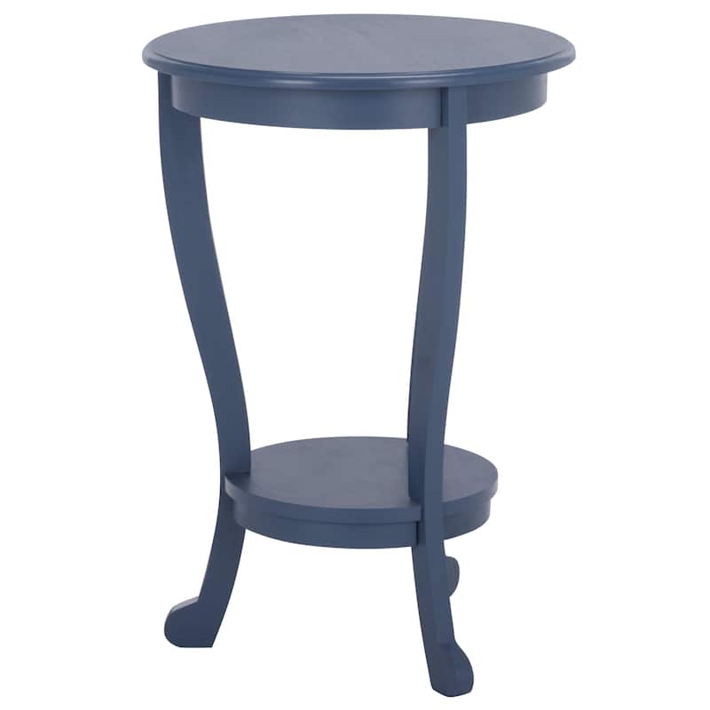 SAFAVIEH Carlotta Grey Pedestal Side Table - 18.1" x 18.1" x 26" - 18"W x 18"D x 26"H