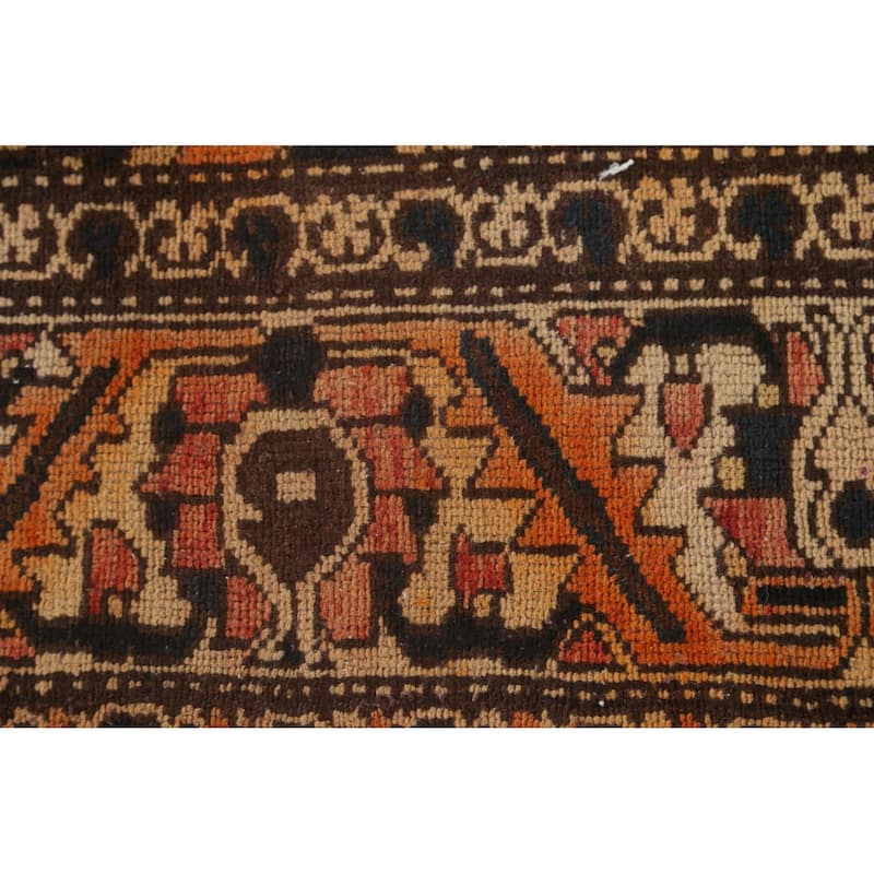 Garden Design Bakhtiari Persian Vintage Area Rug Handmade Wool Carpet - 4'11"x 9'10"
