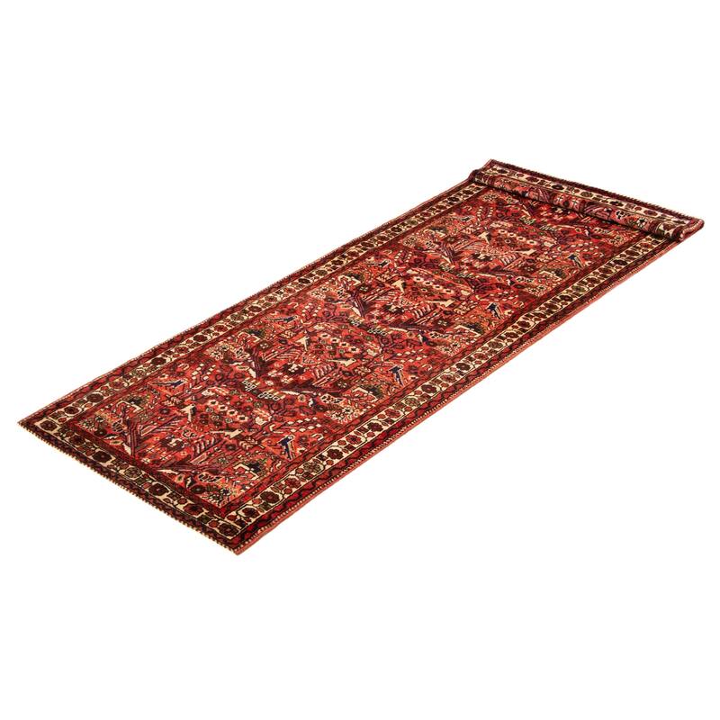 ECARPETGALLERY Hand-knotted Andelz Red Wool Rug - 3'2 x 9'10