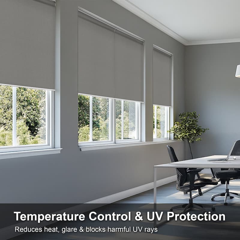 Chicology Cordless Light Filtering Window Roller Shade UV Protection - Urban White - 29"W X 72"H
