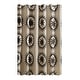 preview thumbnail 2 of 3, Soleil Fabric Shower Curtain by Jungalow 72x72" - Charcoal/Ivory