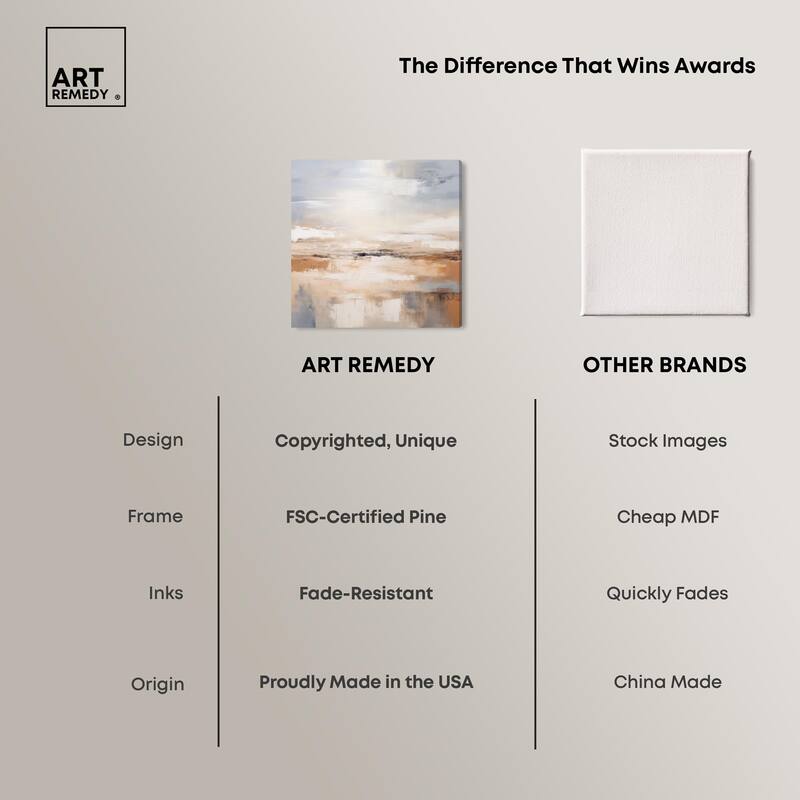 Coastal Calm Canvas by Art Remedy, Gallery Wrapped