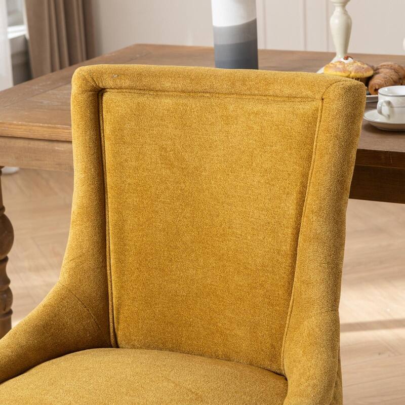 Ultra Side Dining Chair With Bronze nail head Set of 2