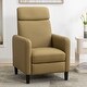 preview thumbnail 24 of 31, Modern PU Leather Adjustable Recliner Chair Glider for Living Room Home Theater